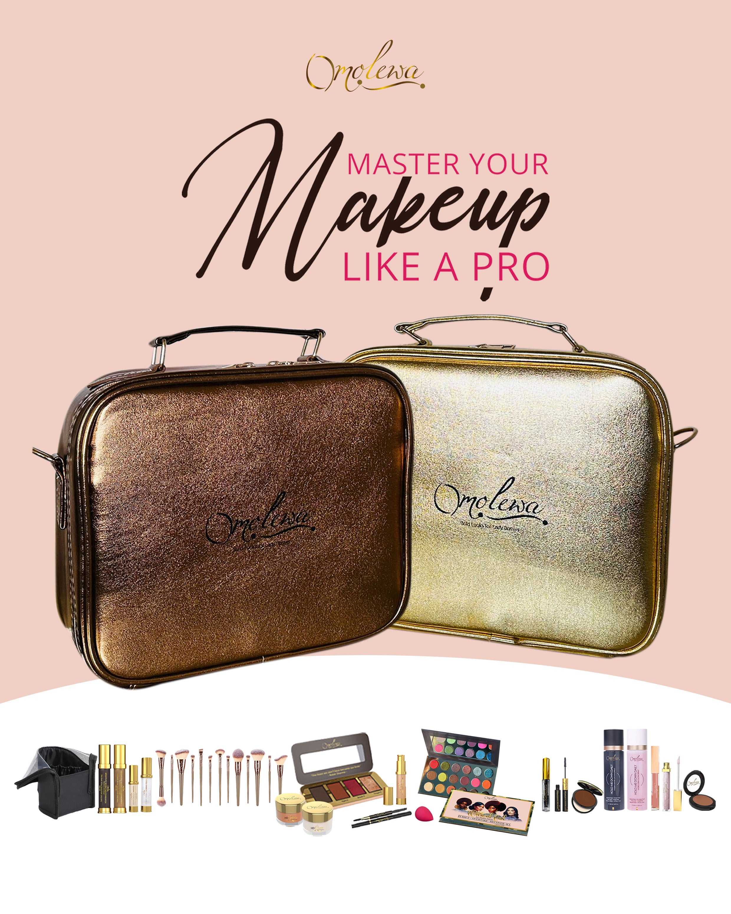 Lady Boss Glam Bag + Full Glam Products + Master your Makeup like a pro class