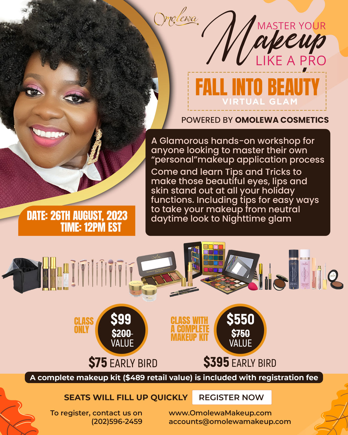 Master Your Makeup Like A Pro Class: NEW YEAR, NEW GLAM (Jan 21st 2023) Omolewa Makeup