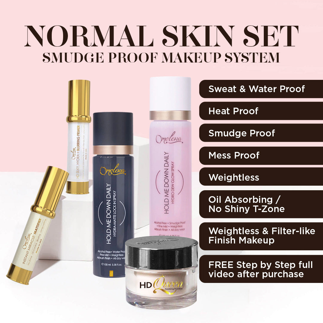 Normal Skin Set - Smudge Proof Makeup System (Test) Omolewa Makeup