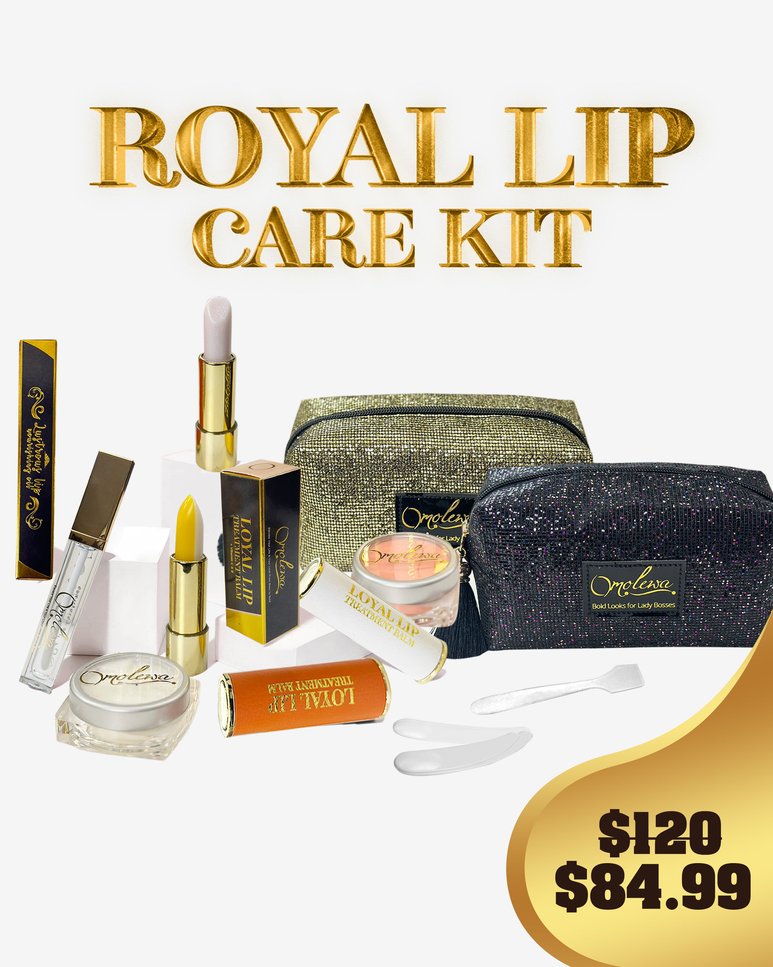 The Royal Lip Care Kit Omolewa Makeup