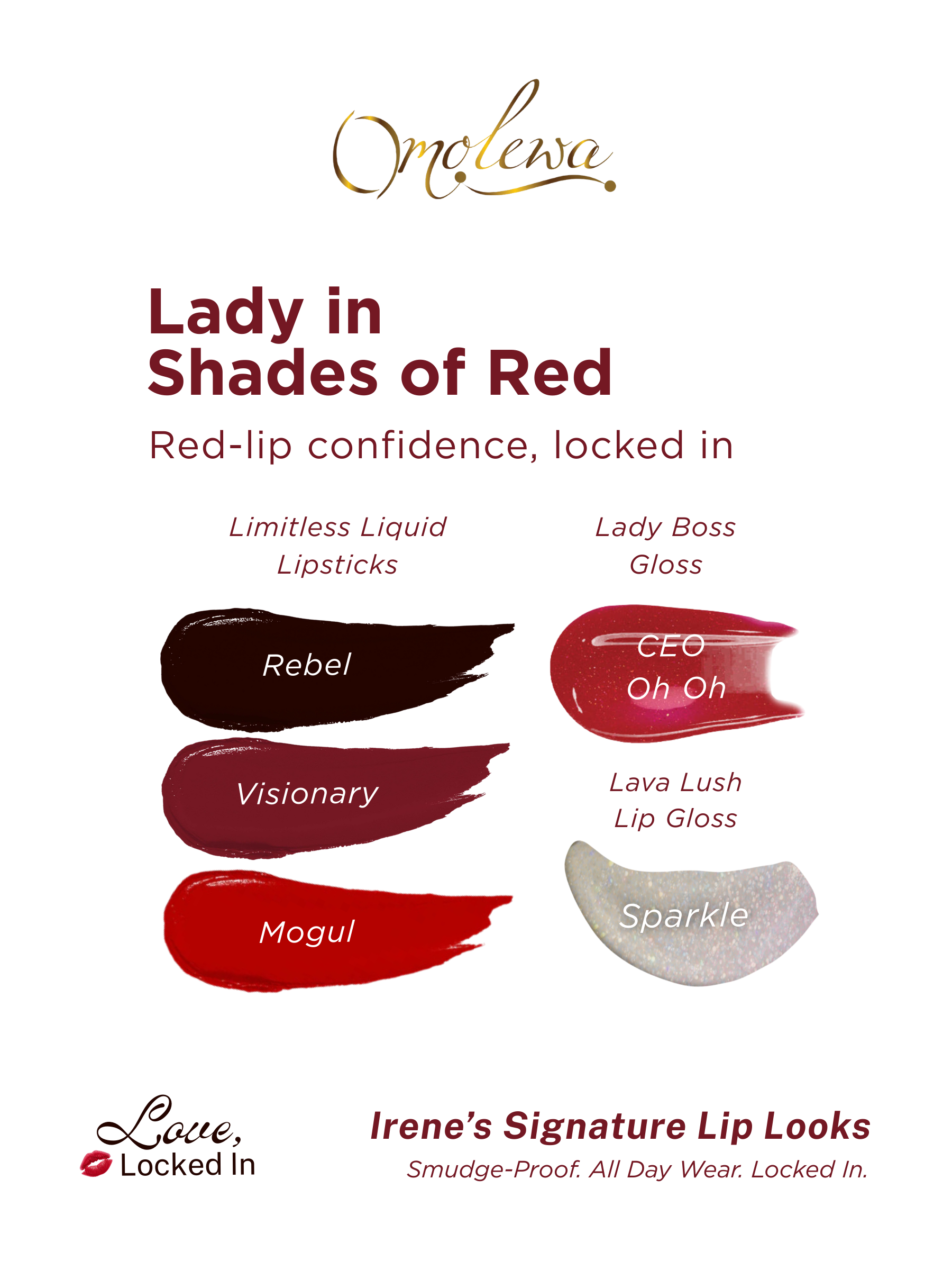 Lady in Shades of Reds