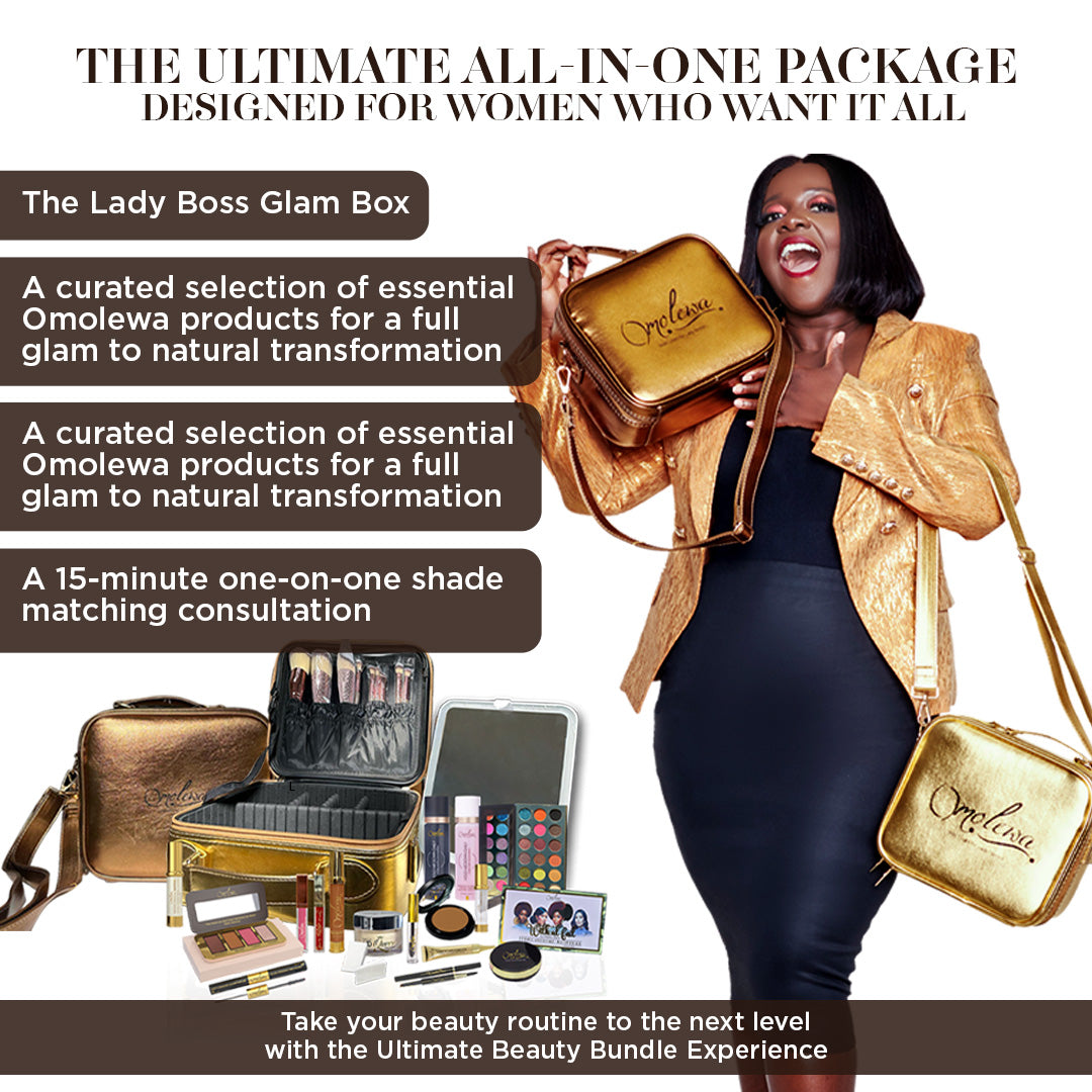 Lady Boss Glam Bag + Full Glam Products + Master your Makeup like a pro class