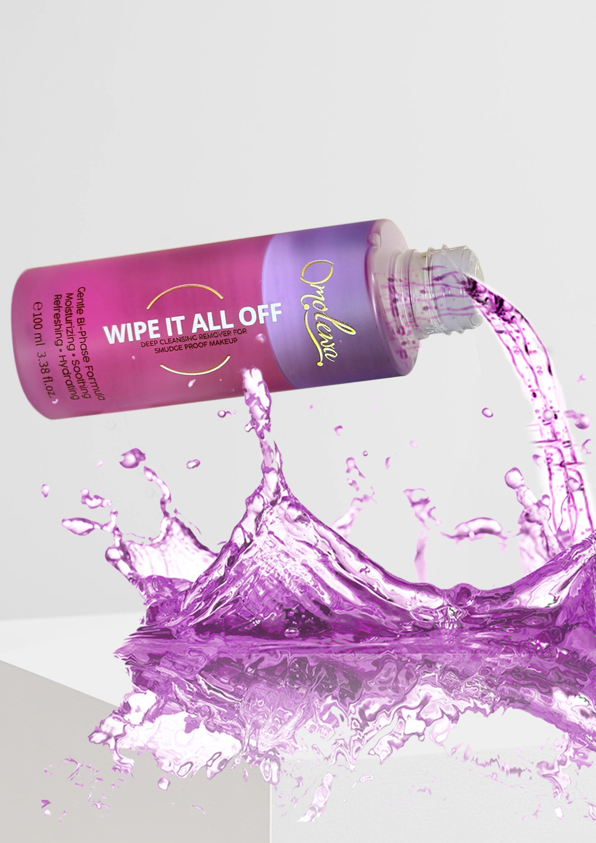 Wipe It All Off - Deep Cleansing Remover for Smudge Proof Makeup (Test) Omolewa Makeup