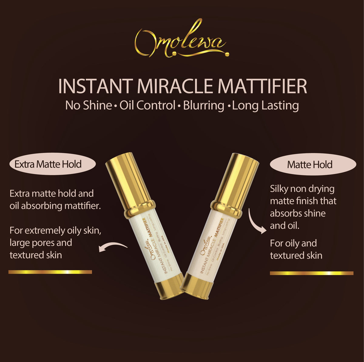 Oil Control Mattifier - Instant Miracle Mattifier | Omolewa Makeup
