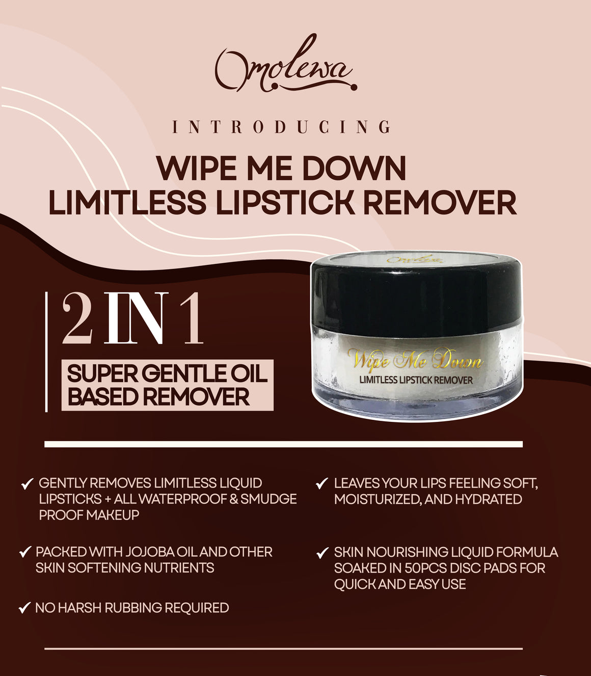 Wipe Me Down Limitless Lipstick Remover Omolewa Makeup